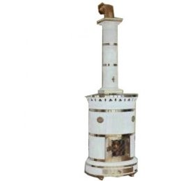 Чугунная отопительная Sergio Leoni Maria Luigia, White craquele, ажурная крышка